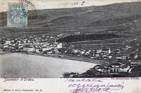 Postcard showing Kotyora (Ordu) before the Population Exchange